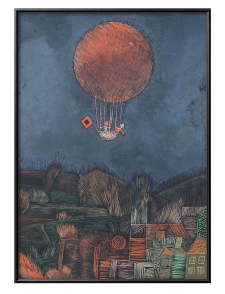 絵画　気球　額縁無し　原画　A4サイズ 絵画気球額縁無し原画A4サイズ